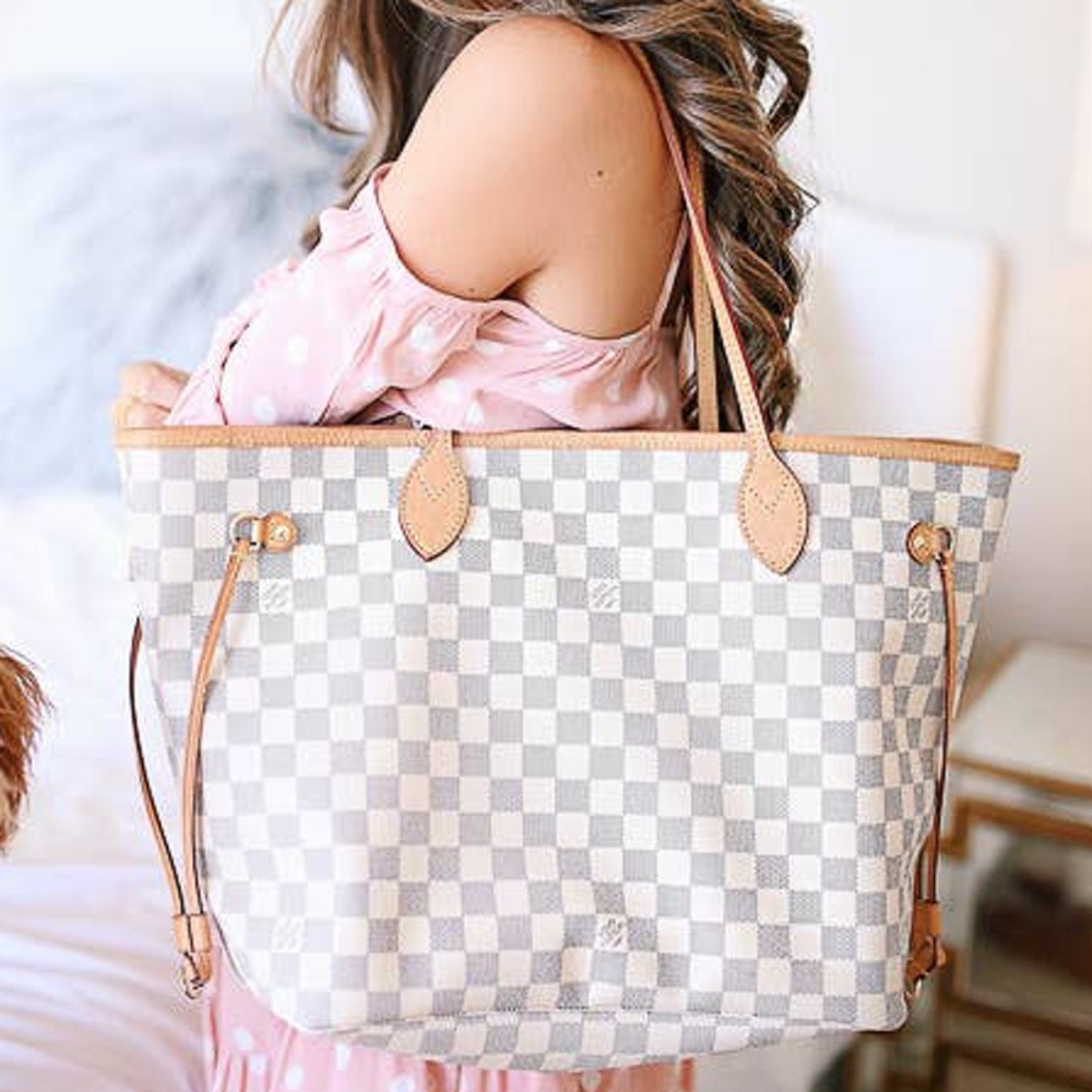 💎✨Authentic✨💎 Louis Vuitton Neverfull MM Damier Azur